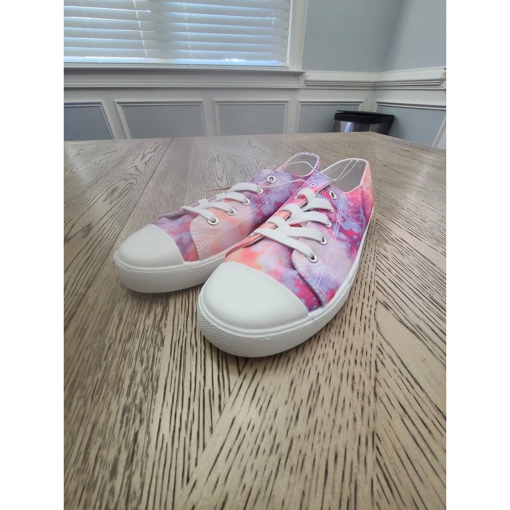 JOSINY Women's Canvas Shoes Low Top Fashion Colorful Sneaker Size 9